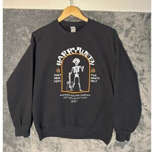 Harry Styles Harryween Sweatshirt 2021 MSG Authentic Tour Merch Medium BLK Crew